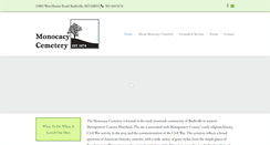 Desktop Screenshot of monocacycemetery.com